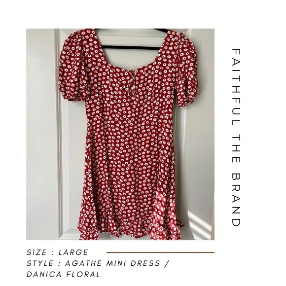 strapless open back dress Faithfull Bianca Midi Dress